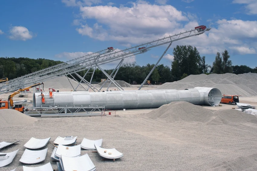 Faster, lighter and built for high loads: reclaim tunnels for automated quarry operations in Gudmont, France